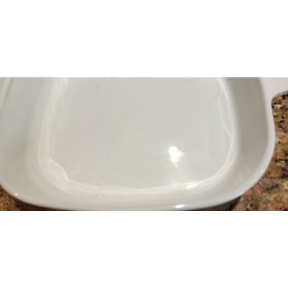 Corning Ware MW-16 10 x 10 White MicroMake Browning Dish w/ Lid - Picture 13 of 16